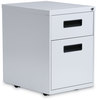 A Picture of product ALE-PABFLG Alera® File Pedestal Left or Right, 2-Drawers: Box/File, Legal/Letter, Light Gray, 14.96" x 19.29" 21.65"