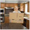 A Picture of product FEL-7710301 Bankers Box® SmoothMove™ Maximum Strength Moving Boxes Half Slotted Container (HSC), Medium, 12.25" x 18.5" 12", Brown/Blue, 8/Pack