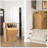 A Picture of product FEL-7711001 Bankers Box® SmoothMove™ Wardrobe Regular Slotted Container (RSC), 24" x 40", Brown/Blue, 3/Carton