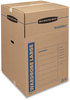 A Picture of product FEL-7711001 Bankers Box® SmoothMove™ Wardrobe Regular Slotted Container (RSC), 24" x 40", Brown/Blue, 3/Carton