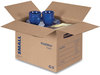 A Picture of product FEL-7713801 Bankers Box® SmoothMove™ Basic Moving Boxes Regular Slotted Container (RSC), Small, 12" x 16" Brown/Blue, 25/Bundle
