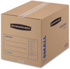 A Picture of product FEL-7713801 Bankers Box® SmoothMove™ Basic Moving Boxes Regular Slotted Container (RSC), Small, 12" x 16" Brown/Blue, 25/Bundle