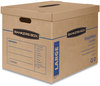 A Picture of product FEL-7718201 Bankers Box® SmoothMove™ Classic Moving & Storage Boxes Moving/Storage Half Slotted Container (HSC), Large, 17" x 21" Brown/Blue, 5/Carton
