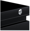 A Picture of product ALE-PBBFBL Alera® File Pedestal with Full-Length Pull Left or Right, 2-Drawers: Box/File, Legal/Letter, Black, 14.96" x 19.29" 21.65"