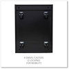 A Picture of product ALE-PBBFBL Alera® File Pedestal with Full-Length Pull Left or Right, 2-Drawers: Box/File, Legal/Letter, Black, 14.96" x 19.29" 21.65"
