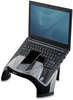 A Picture of product FEL-8020201 Fellowes® Smart Suites™ Laptop Riser with USB 13.13" x 10.63" 7.5", Black/Clear