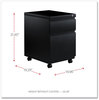 A Picture of product ALE-PBBFBL Alera® File Pedestal with Full-Length Pull Left or Right, 2-Drawers: Box/File, Legal/Letter, Black, 14.96" x 19.29" 21.65"