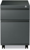A Picture of product ALE-PBBFCH Alera® File Pedestal with Full-Length Pull Left or Right, 2-Drawers: Box/File, Legal/Letter, Charcoal, 14.96" x 19.29" 21.65"
