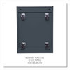 A Picture of product ALE-PBBFCH Alera® File Pedestal with Full-Length Pull Left or Right, 2-Drawers: Box/File, Legal/Letter, Charcoal, 14.96" x 19.29" 21.65"