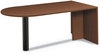 A Picture of product HON-LM72PENF HON® Foundation™ Peninsula with End Panel Steel Support Column, 72w x 36d 29h, Shaker Cherry