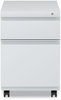 A Picture of product ALE-PBBFLG Alera® File Pedestal with Full-Length Pull Left or Right, 2-Drawers: Box/File, Legal/Letter, Light Gray, 14.96" x 19.29" 21.65"