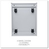 A Picture of product ALE-PBBFLG Alera® File Pedestal with Full-Length Pull Left or Right, 2-Drawers: Box/File, Legal/Letter, Light Gray, 14.96" x 19.29" 21.65"