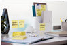 A Picture of product MMM-65418CP Post-it® Notes Original Pads in Cabinet Pack. 3 X 3 in. Canary Yellow. 90 sheets/pad, 18 pads/pack.