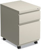 A Picture of product ALE-PBBFPY Alera® File Pedestal with Full-Length Pull Left or Right, 2-Drawers: Box/File, Legal/Letter, Putty, 14.96" x 19.29" 21.65"
