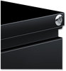 A Picture of product ALE-PBFFBL Alera® File Pedestal with Full-Length Pull Left or Right, 2 Legal/Letter-Size Drawers, Black, 14.96" x 19.29" 27.75"