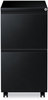 A Picture of product ALE-PBFFBL Alera® File Pedestal with Full-Length Pull Left or Right, 2 Legal/Letter-Size Drawers, Black, 14.96" x 19.29" 27.75"