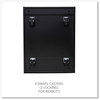 A Picture of product ALE-PBFFBL Alera® File Pedestal with Full-Length Pull Left or Right, 2 Legal/Letter-Size Drawers, Black, 14.96" x 19.29" 27.75"