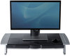A Picture of product FEL-8031001 Fellowes® Office Suites™ Premium Monitor Riser 27" x 14" 4" to 6.5", Black/Silver