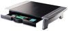 A Picture of product FEL-8031101 Fellowes® Office Suites™ Standard Monitor Riser For 21" Monitors, 19.78" x 14.06" 4" to 6.5", Black/Silver, Supports 80 lbs