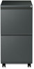 A Picture of product ALE-PBFFCH Alera® File Pedestal with Full-Length Pull Left or Right, 2 Legal/Letter-Size Drawers, Charcoal, 14.96" x 19.29" 27.75"
