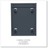 A Picture of product ALE-PBFFCH Alera® File Pedestal with Full-Length Pull Left or Right, 2 Legal/Letter-Size Drawers, Charcoal, 14.96" x 19.29" 27.75"