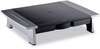 A Picture of product FEL-8031101 Fellowes® Office Suites™ Standard Monitor Riser For 21" Monitors, 19.78" x 14.06" 4" to 6.5", Black/Silver, Supports 80 lbs