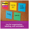 A Picture of product MMM-65424SSANCP Post-it® Notes Super Sticky Note Pads in Cabinet Pack. 3 X 3 in. Playful Primary Colors Collection. 70 sheets/pad, 24 pads/pack.