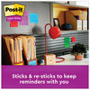 A Picture of product MMM-65424SSANCP Post-it® Notes Super Sticky Note Pads in Cabinet Pack. 3 X 3 in. Playful Primary Colors Collection. 70 sheets/pad, 24 pads/pack.