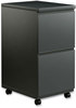 A Picture of product ALE-PBFFCH Alera® File Pedestal with Full-Length Pull Left or Right, 2 Legal/Letter-Size Drawers, Charcoal, 14.96" x 19.29" 27.75"