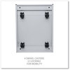 A Picture of product ALE-PBFFLG Alera® File Pedestal with Full-Length Pull Left or Right, 2 Legal/Letter-Size Drawers, Light Gray, 14.96" x 19.29" 27.75"
