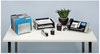 A Picture of product FEL-8032801 Fellowes® Office Suites™ Paper Clip Cup Plastic, 2.44 x 2.19 3.25, Black/Silver