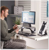 A Picture of product FEL-8033201 Fellowes® Office Suites™ Desktop Copyholder with Memo Board 150 Sheet Capacity, Plastic, Black/Silver