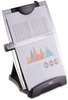 A Picture of product FEL-8033201 Fellowes® Office Suites™ Desktop Copyholder with Memo Board 150 Sheet Capacity, Plastic, Black/Silver