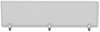 A Picture of product ALE-PP6518 Alera® Polycarbonate Privacy Panel 65w x 0.5d 18h, Silver/Clear