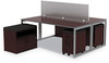 A Picture of product ALE-PP6518 Alera® Polycarbonate Privacy Panel 65w x 0.5d 18h, Silver/Clear