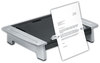 A Picture of product FEL-8036601 Fellowes® Office Suites™ Monitor Riser Plus 19.88" x 14.06" 4" to 6.5", Black/Silver, Supports 80 lbs