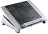 A Picture of product FEL-8036701 Fellowes® Office Suites™ Laptop Riser Plus 15.06" x 10.5" 6.5", Black/Silver, Supports 10 lbs