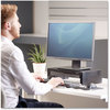 A Picture of product FEL-8038101 Fellowes® Designer Suites™ Monitor Riser For 21" Monitors, 16" x 9.38" 4.38" to 6", Black Pearl, Supports 40 lbs