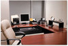 A Picture of product FEL-8038601 Fellowes® Designer Suites™ Telephone Stand 13 x 9.13 4.38, Black Pearl