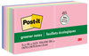 A Picture of product MMM-654RPA Post-it® Greener Notes Original Recycled Note Pads 3" x Sweet Sprinkles Collection Colors, 100 Sheets/Pad, 12 Pads/Pack