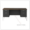 A Picture of product ALE-SD6024BM Alera® Double Pedestal Steel Credenza 60w x 24d 29.5h, Mocha/Black