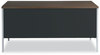 A Picture of product ALE-SD6030BM Alera® Double Pedestal Steel Desk 60" x 30" 29.5", Mocha/Black