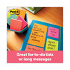 A Picture of product MMM-6603AN Post-it® Notes Original Pads in Poptimistic Colors Collection Note Ruled, 4" x 6", 100 Sheets/Pad, 3 Pads/Pack