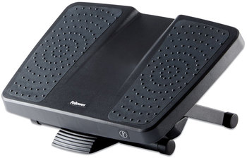 Fellowes® Ultimate Foot Support HPS, 17.75w x 13.25d 4 to 6.5h, Black/Gray