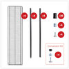 A Picture of product ALE-SW207218BA Alera® Black Anthracite Plus Wire Shelving Kit BA Four-Shelf, 72w x 18d 72h,