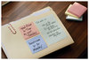 A Picture of product MMM-6605PKAST Post-it® Notes Original Pads in Beachside Cafe Colors Collection Note Ruled, 4" x 6", 100 Sheets/Pad, 5 Pads/Pack