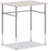A Picture of product HON-RECT2026EG1T HON® SmartLink Student Desk Rectangle, 20" x 26" 23" to 33", White, 2/Carton