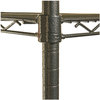 A Picture of product ALE-SW503618BA Alera® Black Anthracite Wire Shelving Kit Starter Four-Shelf, 36w x 18d 72h,