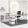 A Picture of product FEL-86101 Bankers Box® Latch Lid Storage Bin 22.38" x 14.19" 10.63", Clear/Blue