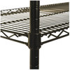 A Picture of product ALE-SW503624BL Alera® NSF Certified Industrial Heavy-Duty Wire Shelving Starter Kit Four-Shelf 36w x 24d 72h, Black